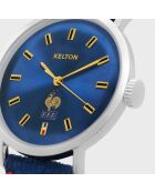 Montre Mixte Les Bleus en Tissu bleue