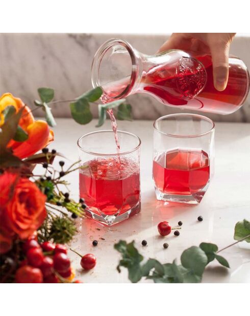 6 Verres transparents - 210 ml