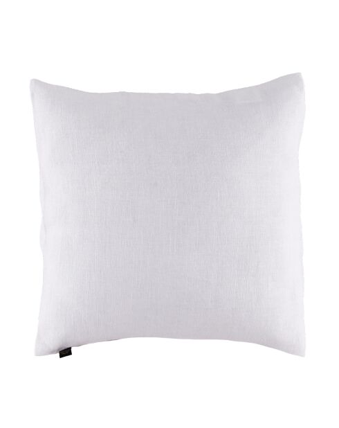 Housse de coussin 100% Lin Porticcio blanche - 45x45 cm