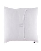 Housse de coussin 100% Lin Porticcio blanche - 45x45 cm