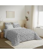 Pack Housse de couette imprimée + Drap housse + 4 Taies d'oreiller nuage - pour lit 140x190 cm