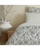 Pack Housse de couette imprimée + Drap housse + 4 Taies d'oreiller nuage - pour lit 160x200 cm