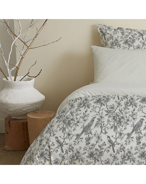 Pack Housse de couette imprimée + Drap housse + 4 Taies d'oreiller nuage - pour lit 160x200 cm