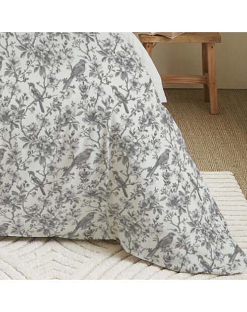 Pack Housse de couette imprimée + Drap housse + 4 Taies d'oreiller nuage - pour lit 140x190 cm
