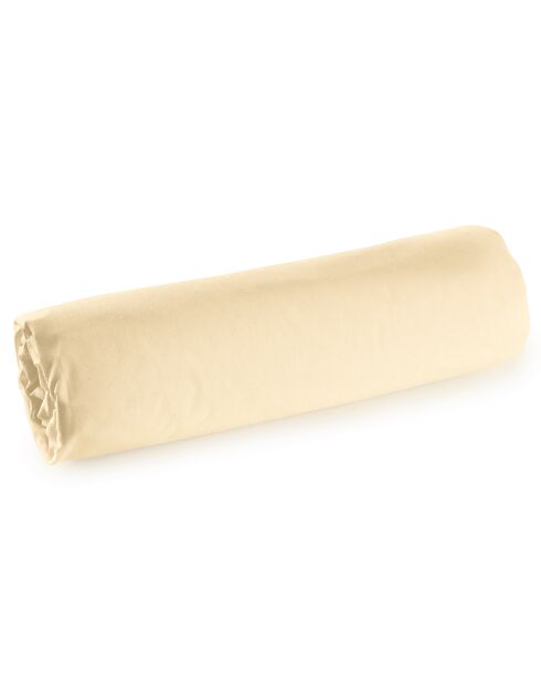 Drap Housse en Percale de Coton ivoire