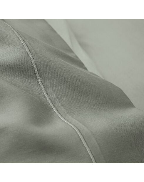 Drap Plat en Percale de coton ardoise