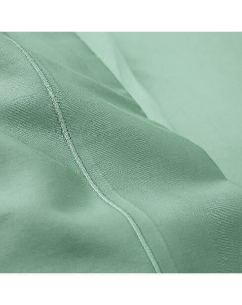 Drap Plat en Percale de coton celadon