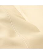 Drap Plat en Percale de coton ivoire