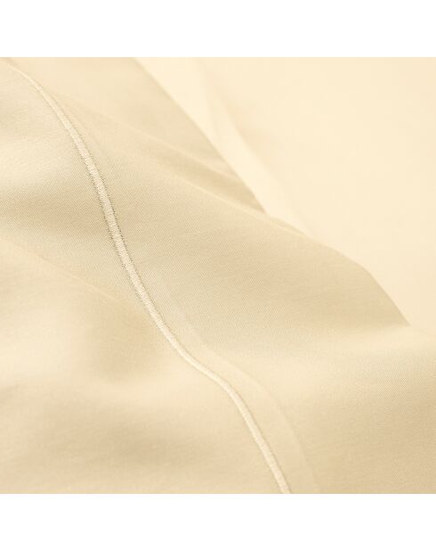 Drap Plat en Percale de coton ivoire