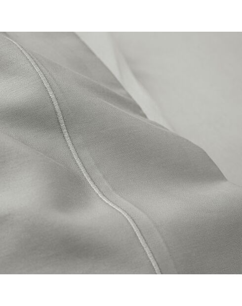 Drap Plat en Percale de coton perle