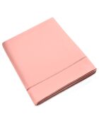 Drap Plat en Percale de coton rose poudré