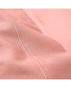 Drap Plat en Percale de coton rose poudré
