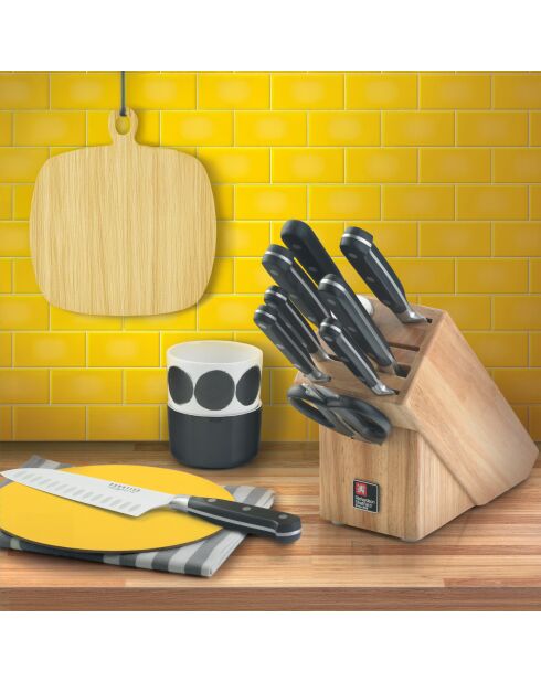 Bloc 9 couteaux de cuisine V Sabatier Love Food