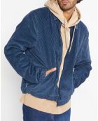 Blouson en Velours côtelé Parker Cord bleu moyen