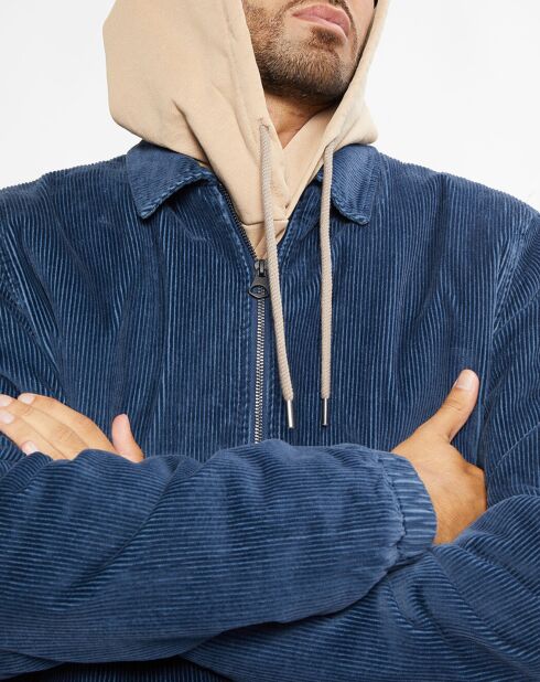 Blouson en Velours côtelé Parker Cord bleu moyen