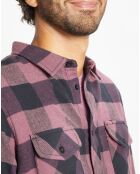 Chemise en Flanelle Tacoma noir/violet