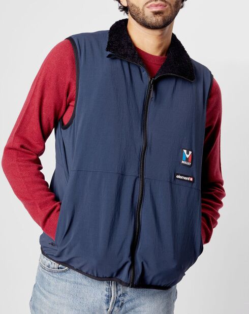 Veste réversible sans manches bleu/noir