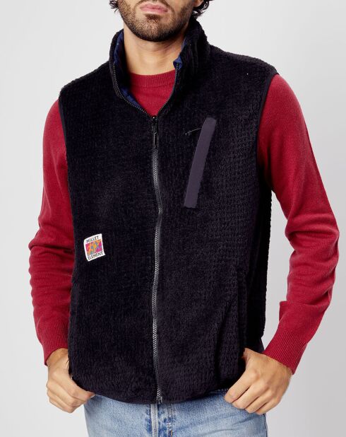 Veste réversible sans manches bleu/noir