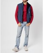 Veste réversible sans manches bleu/noir