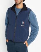 Veste réversible sans manches bleu/noir