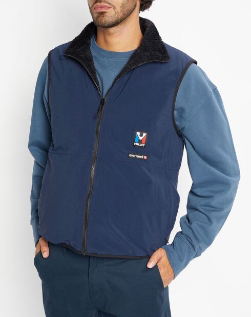 Veste réversible sans manches bleu/noir