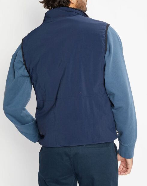 Veste réversible sans manches bleu/noir