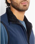 Veste réversible sans manches bleu/noir