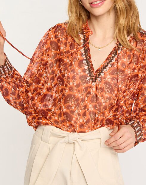 Blouse Irma imprimée borneo