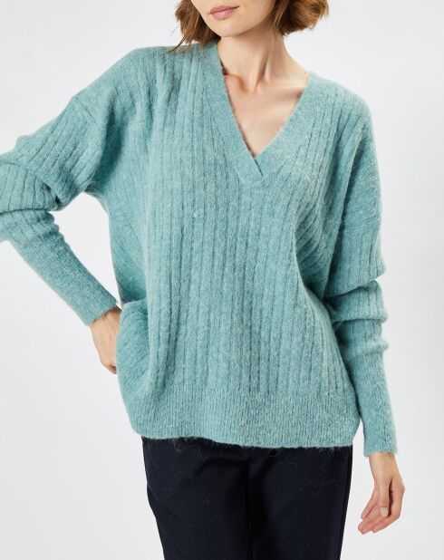 Pull en Alpaga & Laine mélangés Lemabillon thym