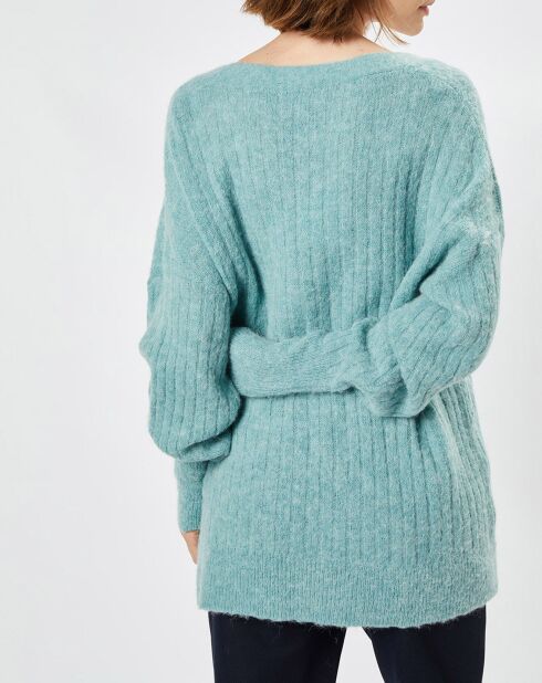 Pull en Alpaga & Laine mélangés Lemabillon thym