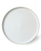 6 Assiettes en Céramique blanc mat - D.27 cm
