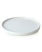 6 Assiettes en Céramique blanc mat - D.27 cm