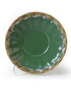 12 Tasses à thé en Grès vertes - D.7 cm