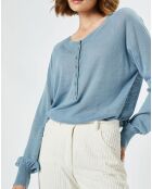 Pull en Lin & Coton Lebrooks denim
