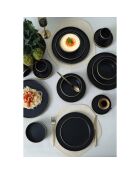 Service de table en Grès noir mat - 20 pièces