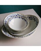 Service de table en Porcelaine bleu/blanc - 18 pièces