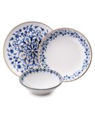 Service de table en Porcelaine bleu/blanc - 18 pièces