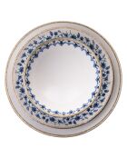 Service de table en Porcelaine bleu/blanc - 18 pièces