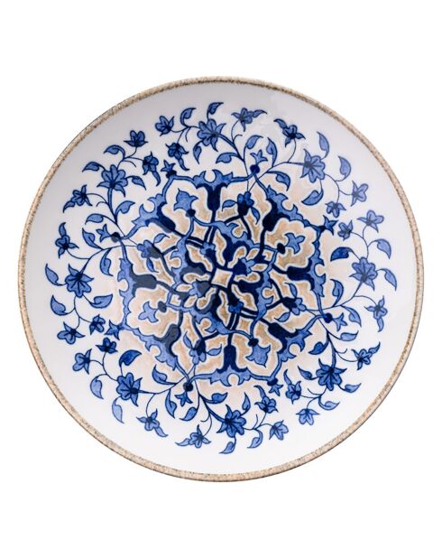 Service de table en Porcelaine bleu/blanc - 18 pièces