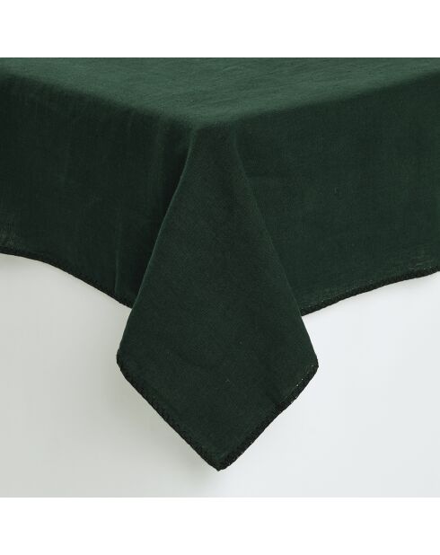 Nappe 100% Lin Luri bleu de prusse