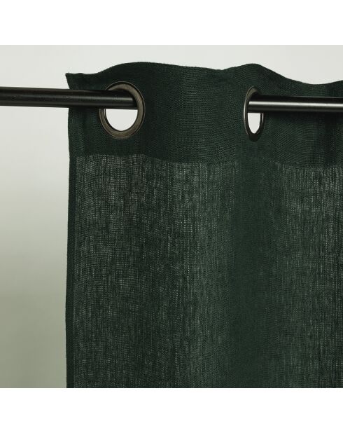 Rideau 100% Lin Porticcio bleu de prusse - 140x280 cm