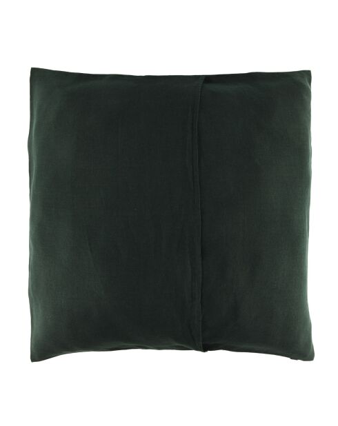 Housse de coussin 100% Lin Porticcio bleu de prusse - 80x80 cm