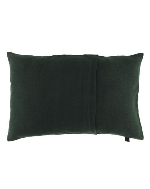 Housse de coussin 100% Lin Porticcio bleu de prusse - 40x60 cm