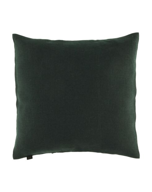 Housse de coussin 100% Lin Porticcio bleu de prusse - 45x45 cm