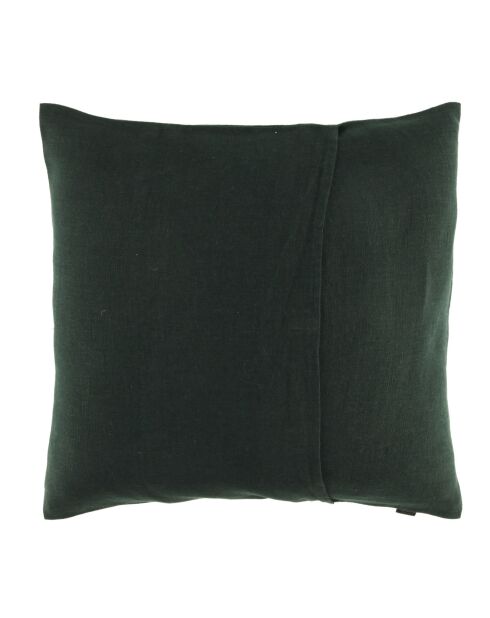 Housse de coussin 100% Lin Porticcio bleu de prusse - 45x45 cm