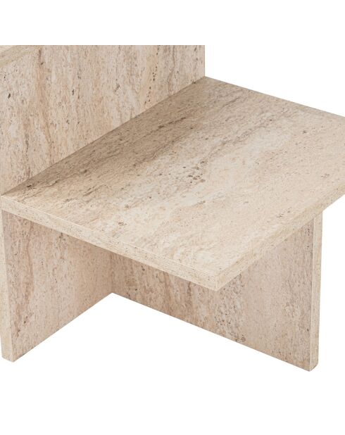 Table basse Harmony travertin - 80x40x40 cm