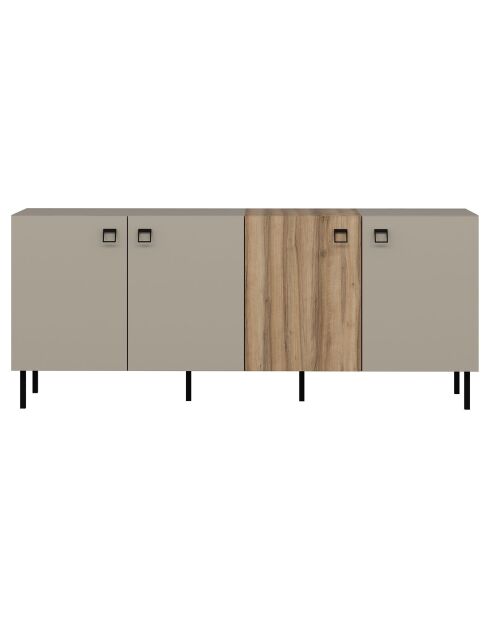 Buffet Mila grès/doré - 180x75x45 cm