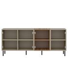 Buffet Mila grès/doré - 180x75x45 cm