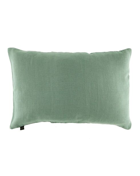 Housse de coussin 100% Lin Porticcio céladon - 40x60 cm