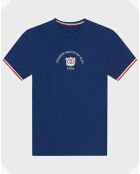 T-Shirt en Laine mélangée Premier Match Bleu bleu retro